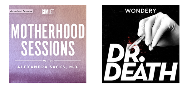 Exemplo de anúncios de capa de podcast