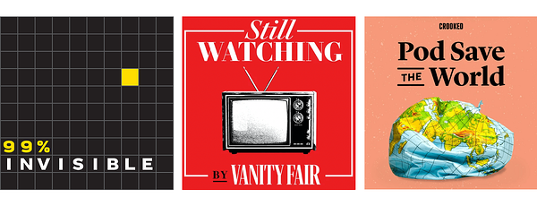 Exemplo de capa de podcast