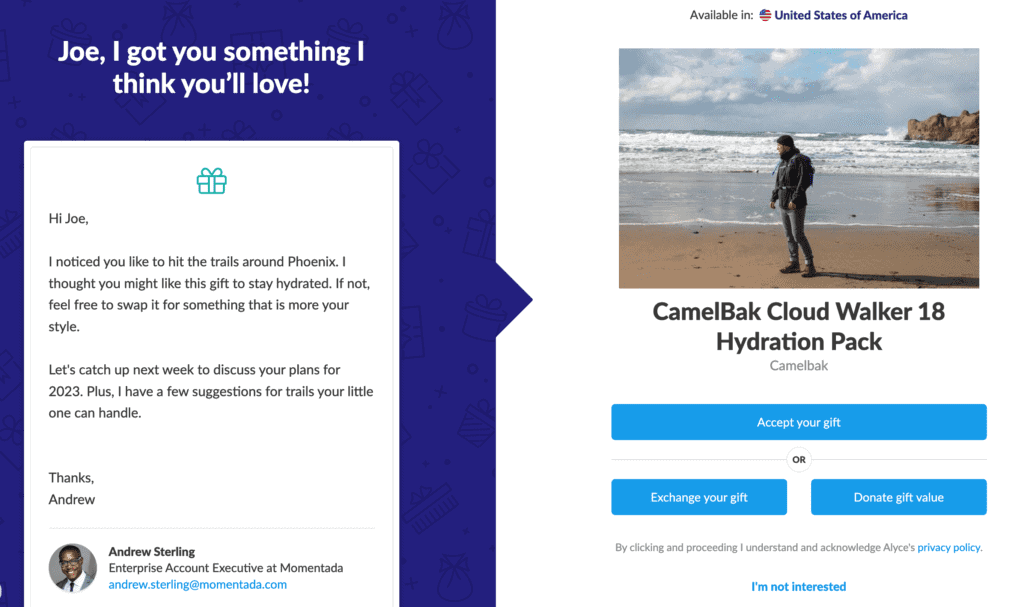 Alyce Akıllı Doğru Zamanda Hediye Verme