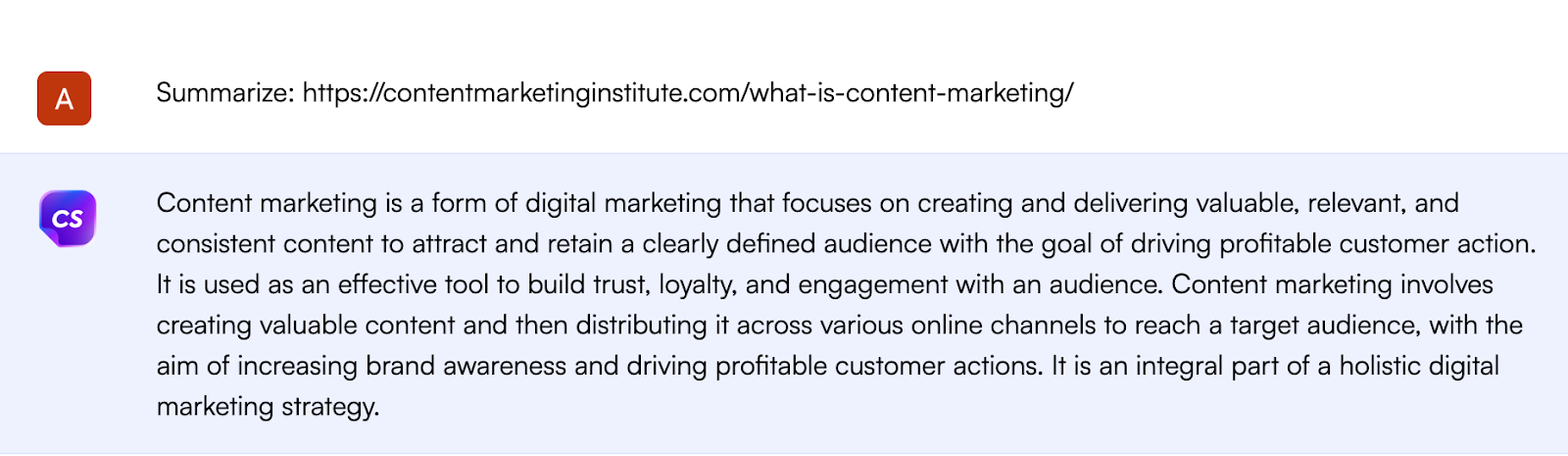 Contoh ChatSonic - alternatif ChatSonic untuk produktivitas