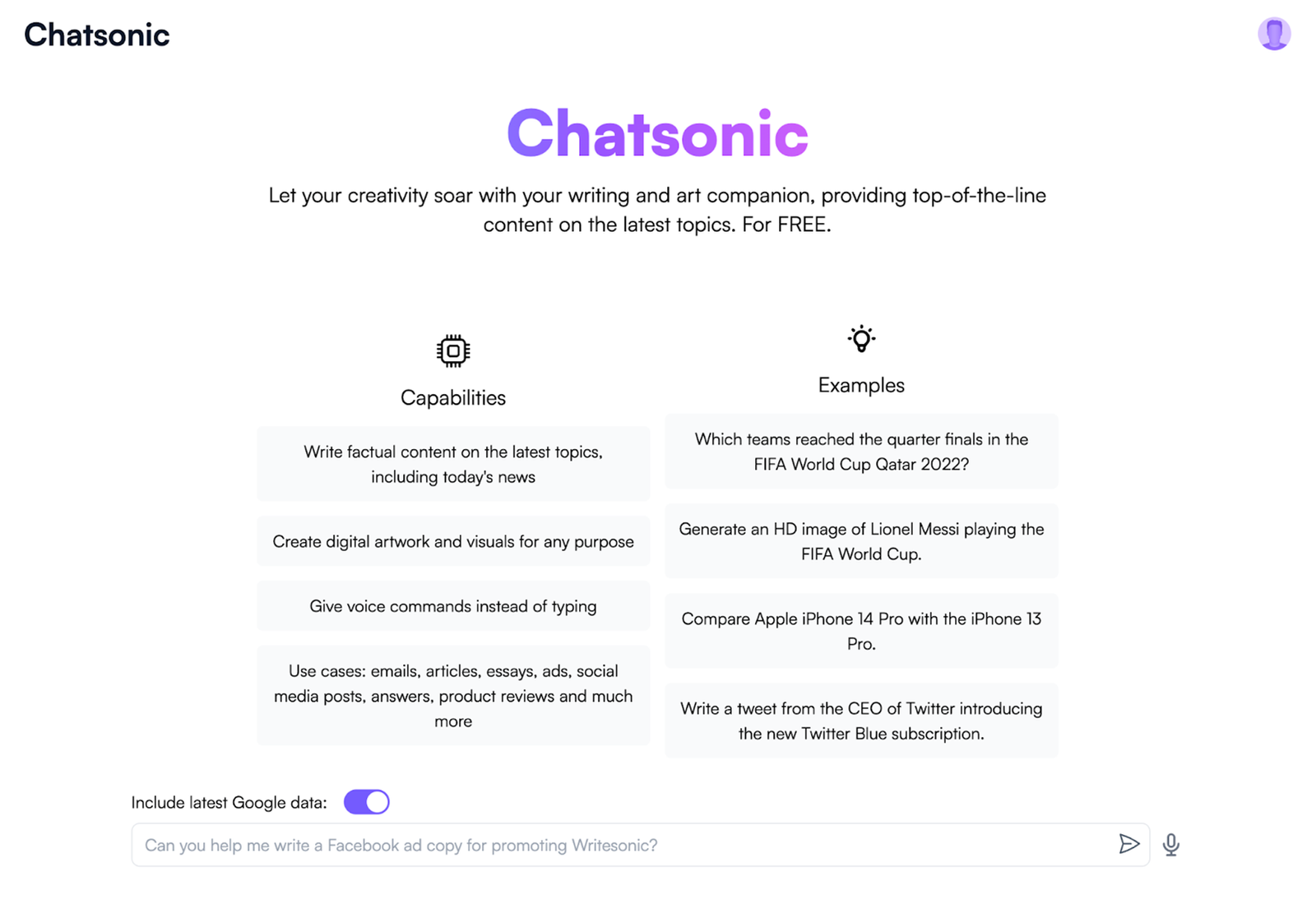 ChatSonic - Alternatif ChatGPT untuk produktivitas