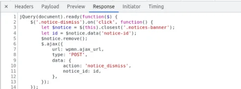 archivo no minimizado