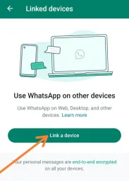 Whatsapp Web Web Sitesine gidin ve whatsapp'ı bilgisayarda telefon olmadan kullanmak için bir cihaz bağlayın