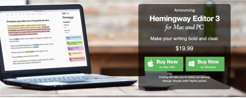 برنامج نحوي محرر همنغواي