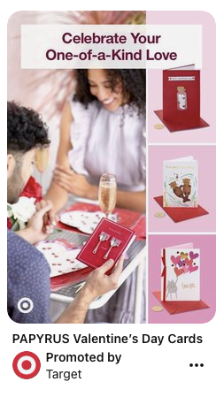 مثال على إعلان Pinterest