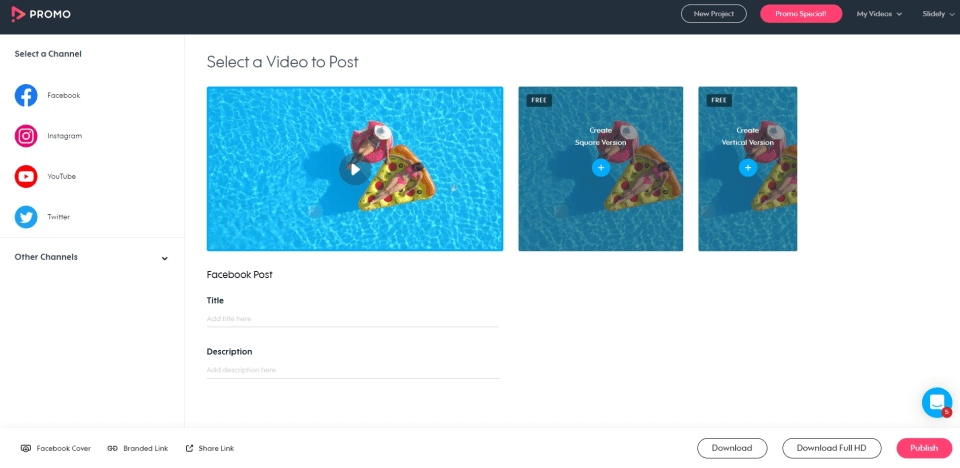 برومو كوم واجهة