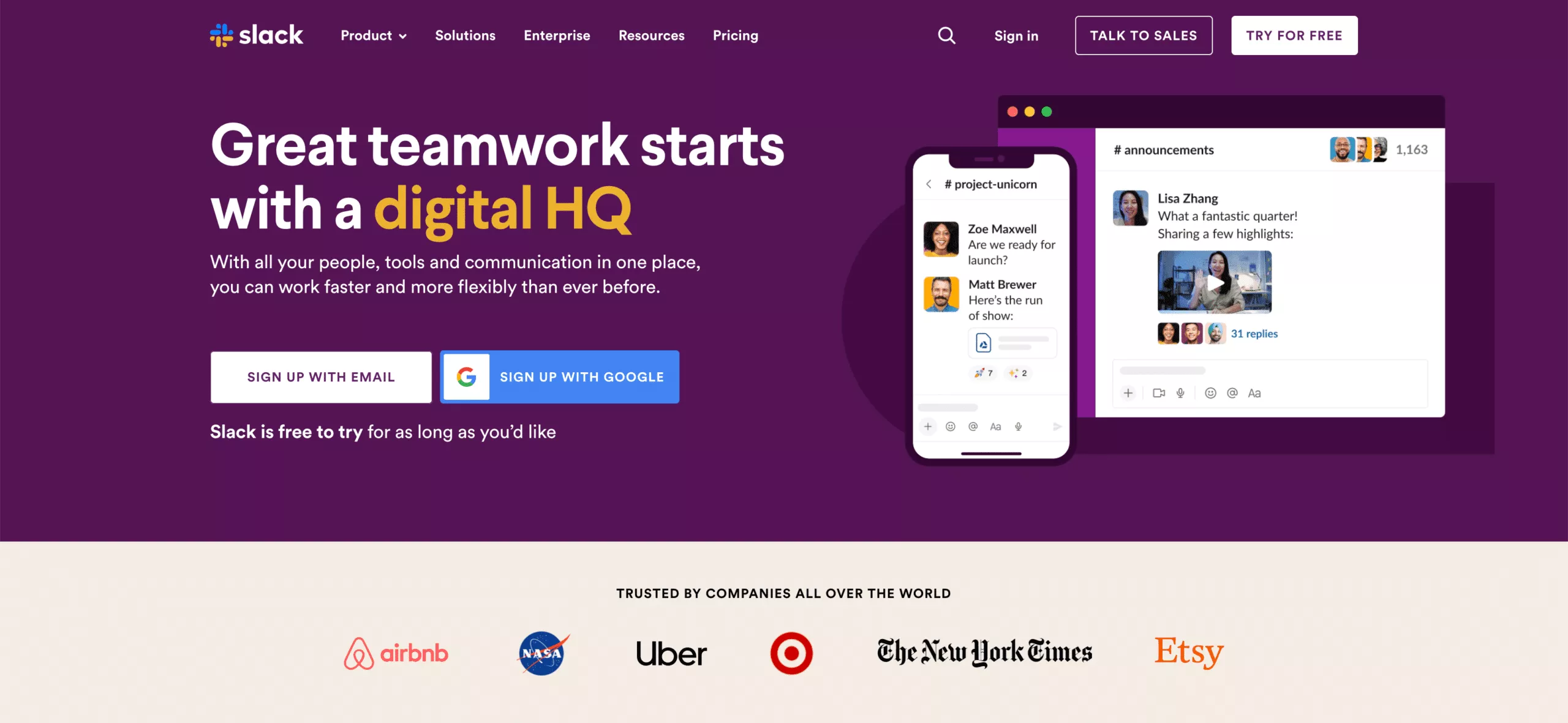 Locker; eine Top-B2B-SaaS-Website