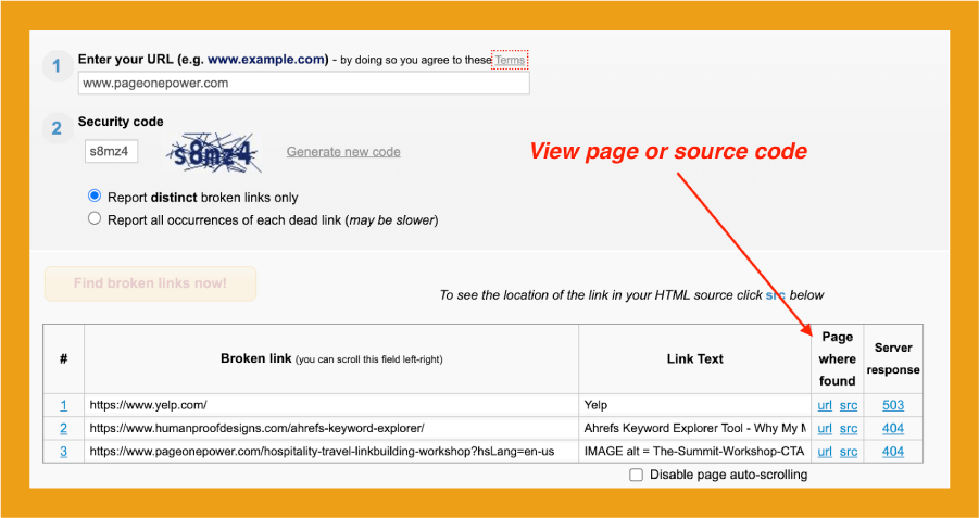 斷開的鏈接檢查器