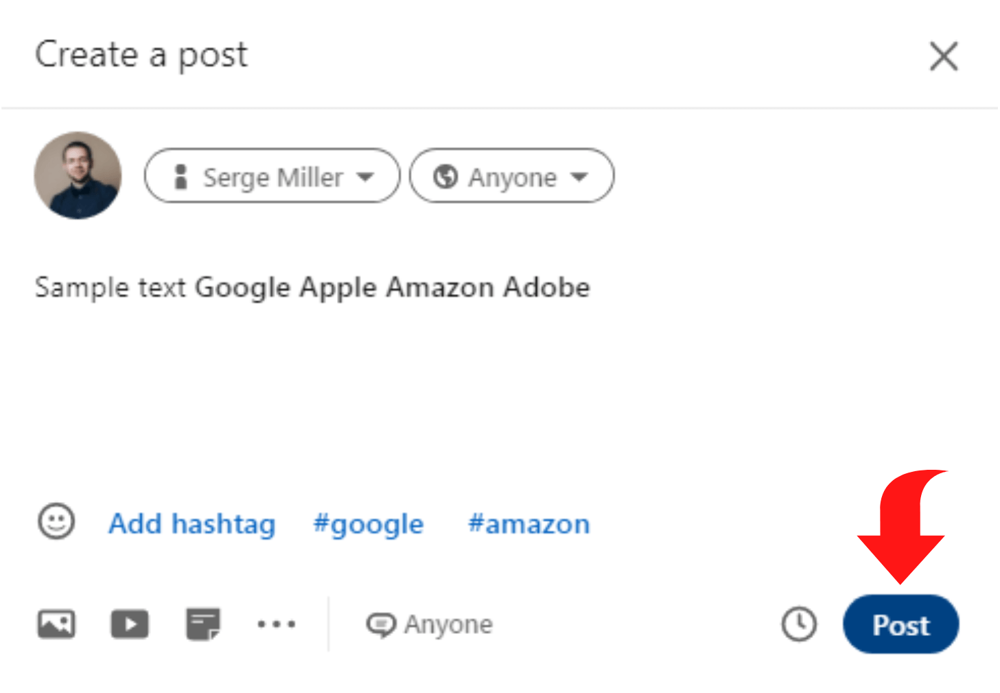 создать-пост-публичный-linkedin