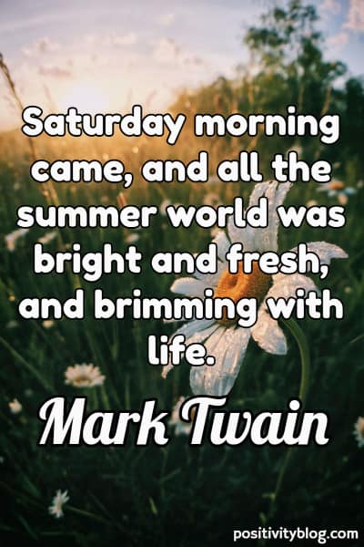 土曜日の名言 2