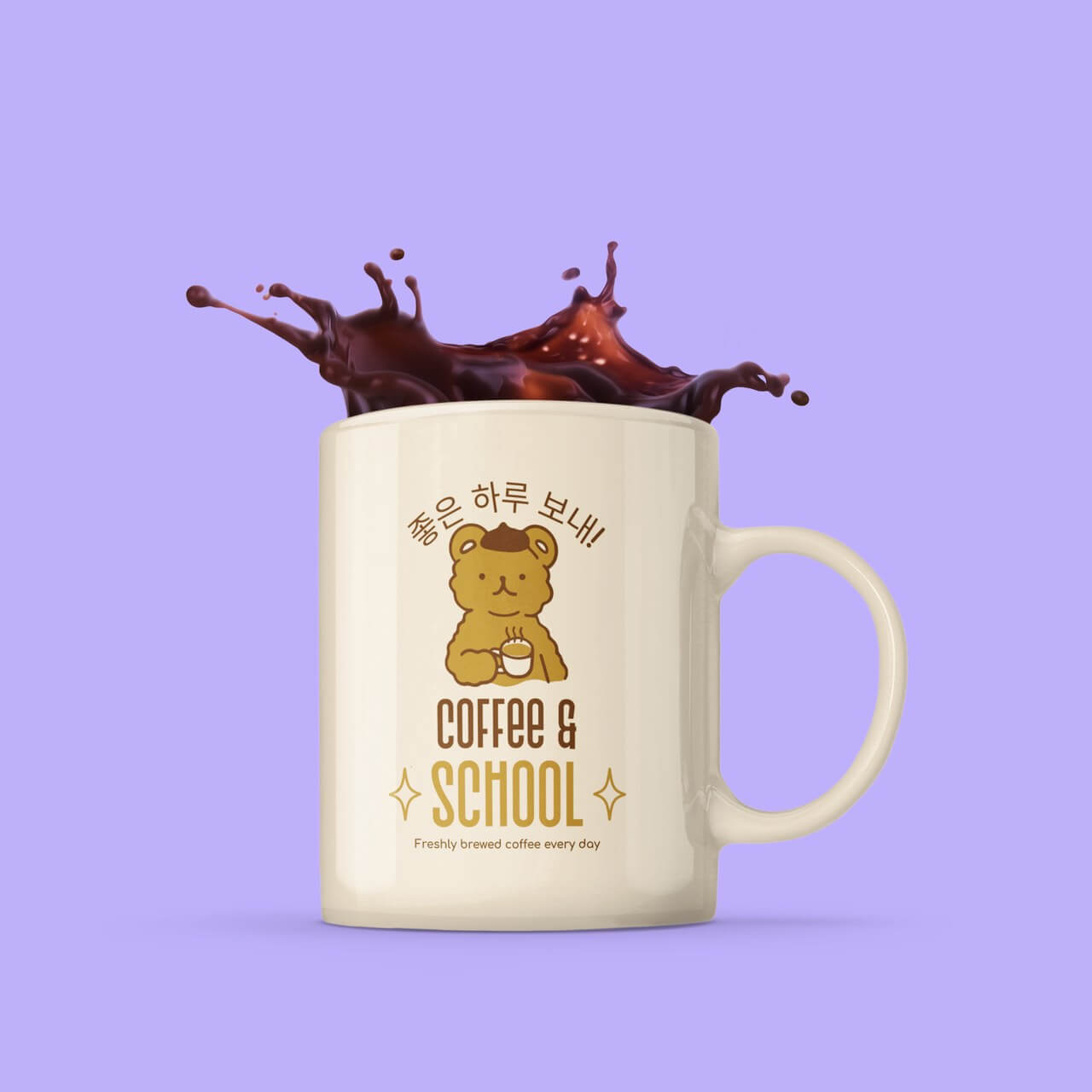 맞춤형 스플래싱 커피가 있는 11온스 머그 모형 2957 El1 Easy Resize.com