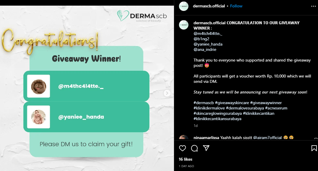 プレゼント企画当選者発表