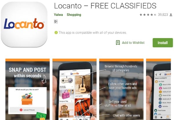 Top 10 Kleinanzeigen-Apps 2023 - Die besten kostenlosen Werbe-Apps für Business & Marketing @ads2020.marketing Blog für Anfänger Locanto-free-classifieds-app-for-Android-and-iOS-phones-600x416