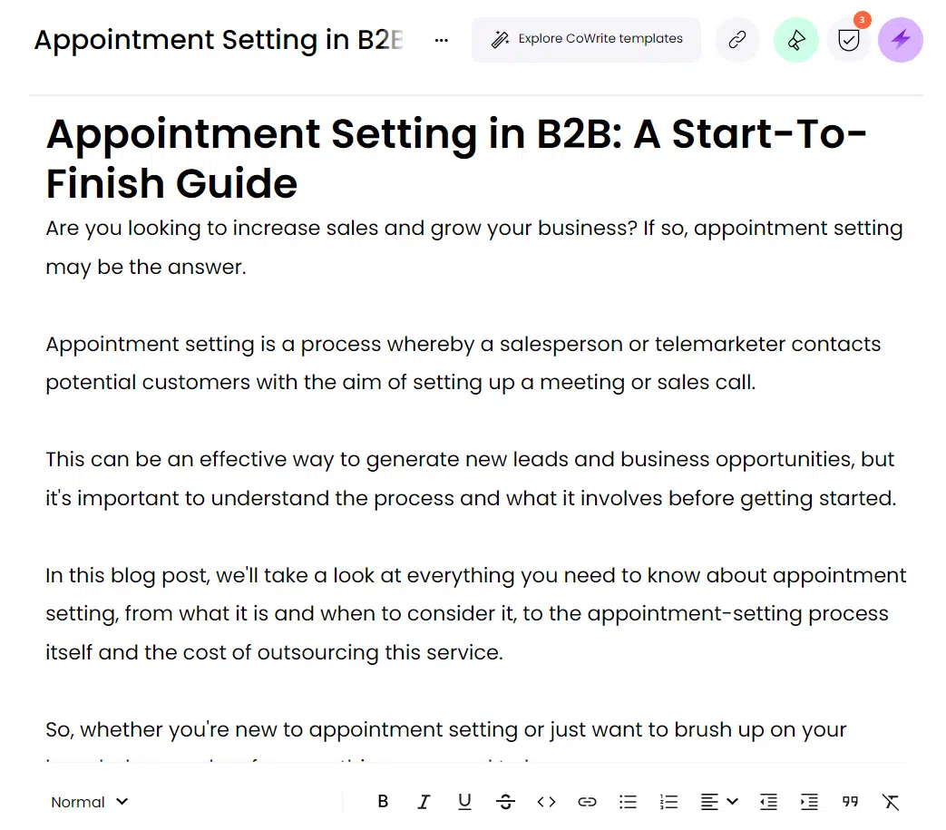 Writer - Intro-Ausgabe