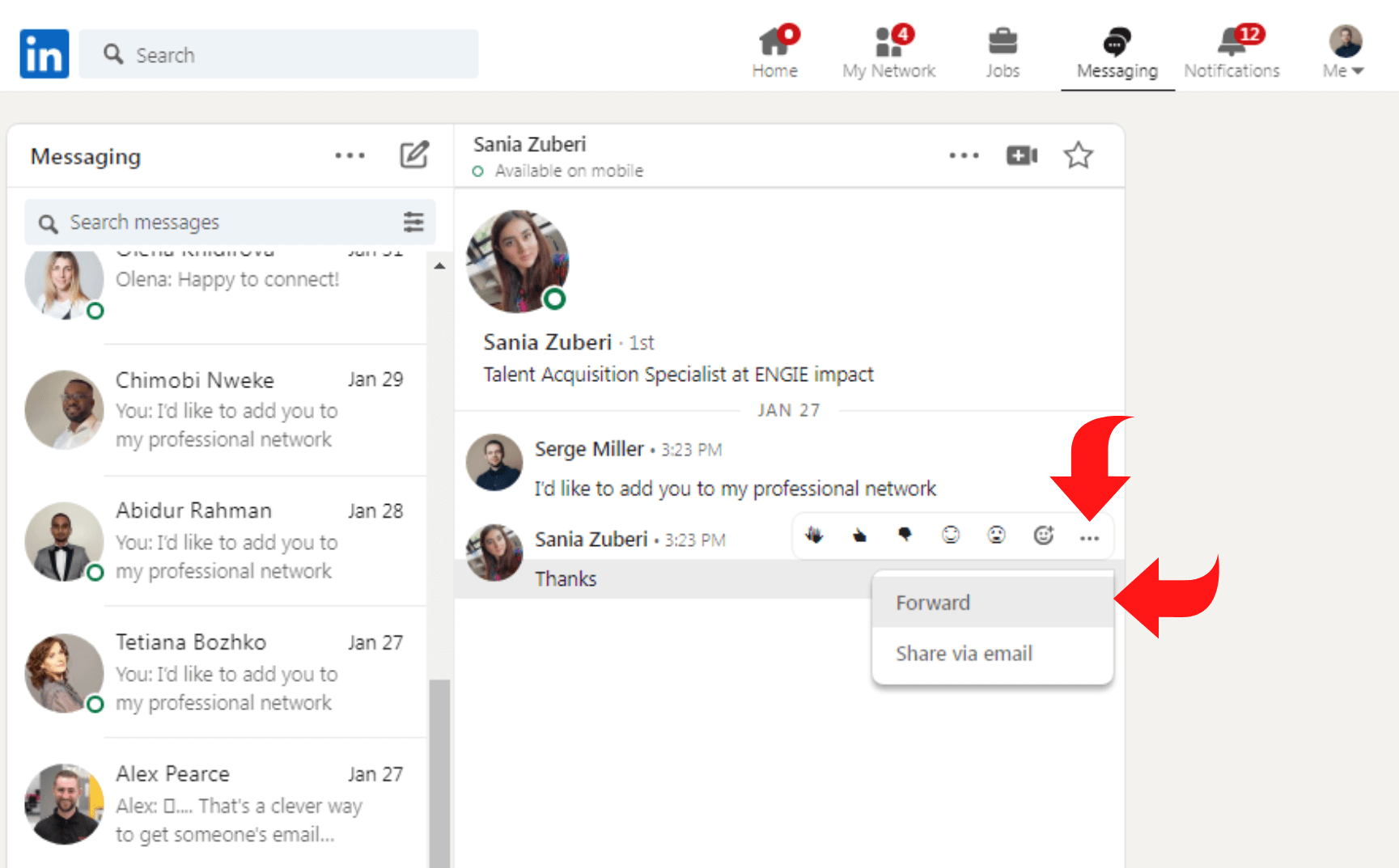 mensagens-encaminhar-linkedin