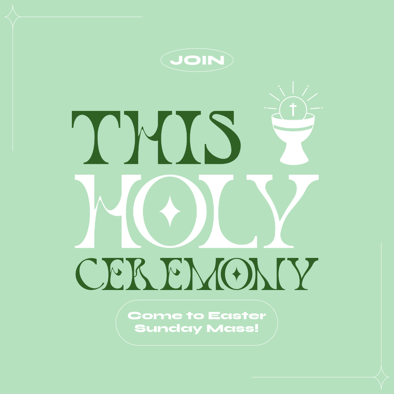 일요일 미사를 위한 부활절 테마 인스타그램 포스트 디자인 크리에이터