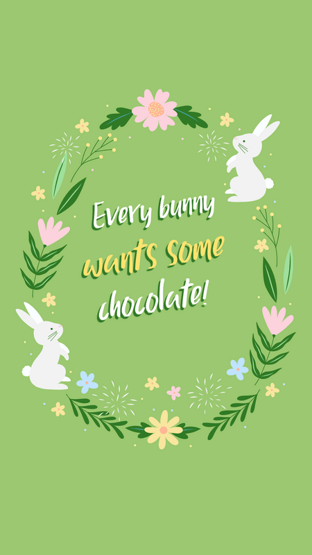 부활절 토끼가 등장하는 홀리데이 인스타그램 스토리 생성기