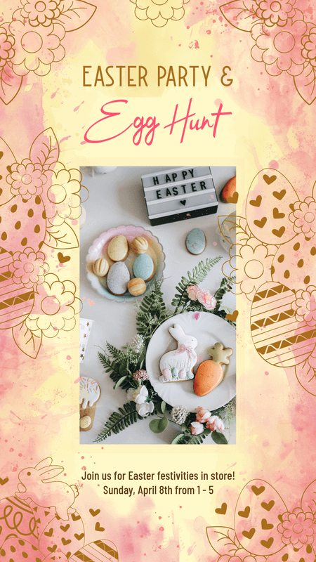 부활절 테마의 Instagram 스토리 크리에이터