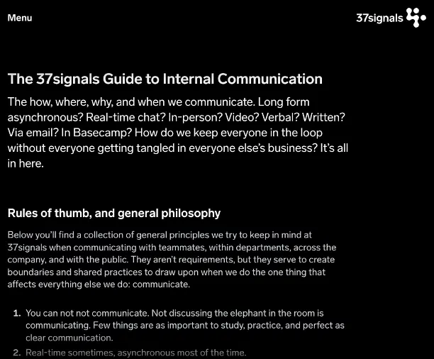 37signals - zasady działania