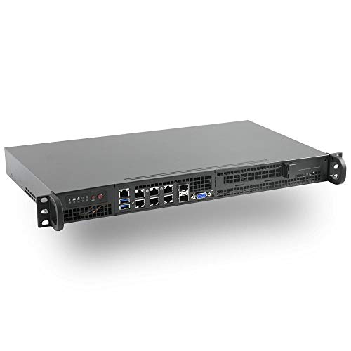 Supermicro SYS-5019D-4C-FN8TP Xeon D-2133IT 四核前置 I/O 短深度 1U 服務器,2X SFP+,2X 10GBase-T,4X GbE LAN