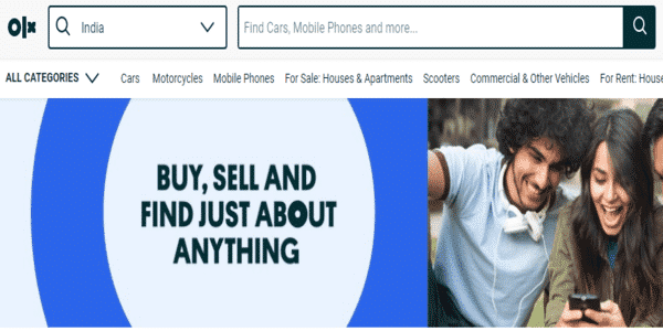 Sites classificados indianos 2023 - Lista dos 100 principais classificados gratuitos da Índia para postagem de anúncios on-line @ads2020.marketing Blog para iniciantes OLX-Number-1-classified-site-in-India-600x300