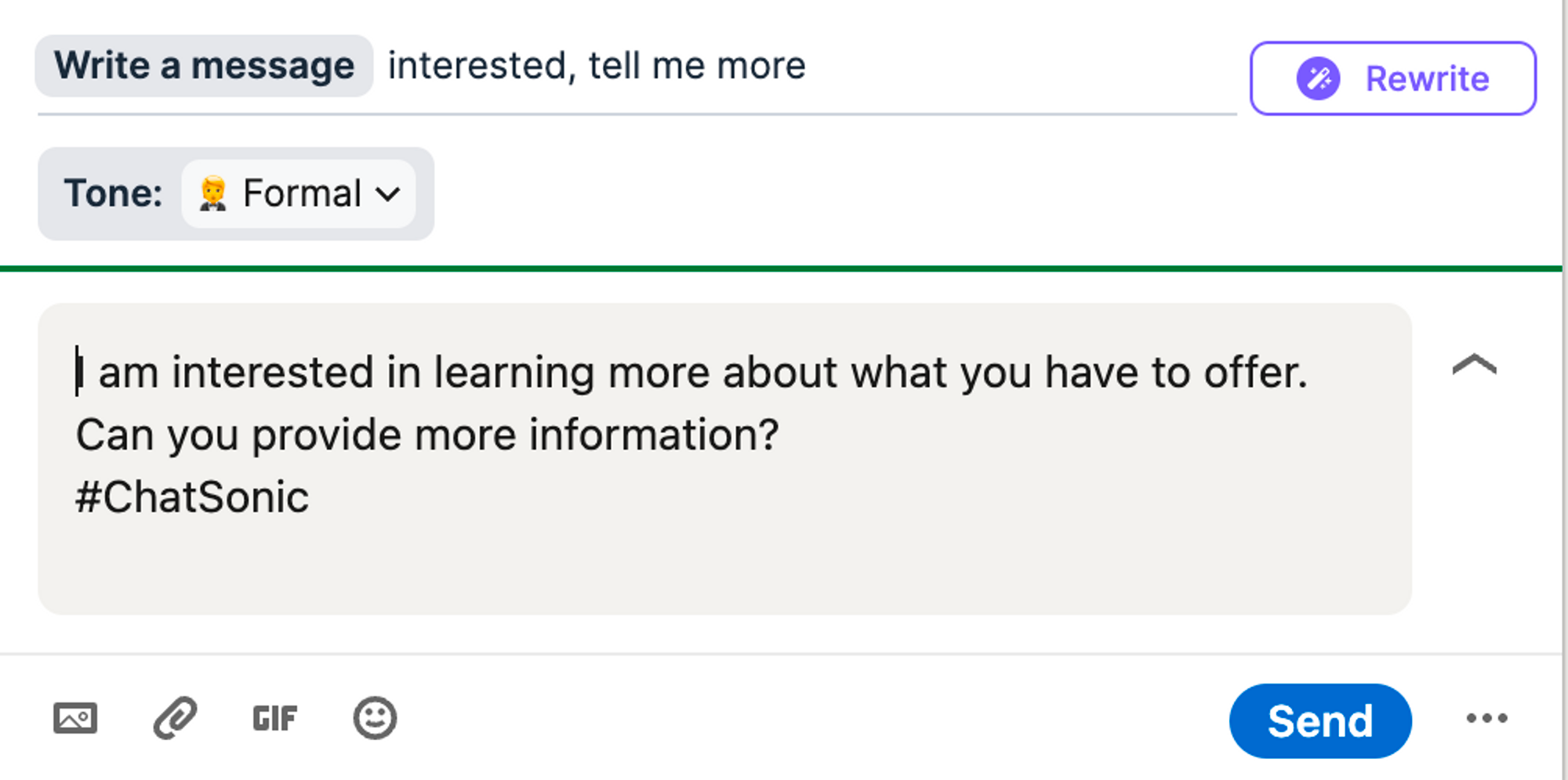 ChatSonic 示例 - ChatGPT 替代社交媒體