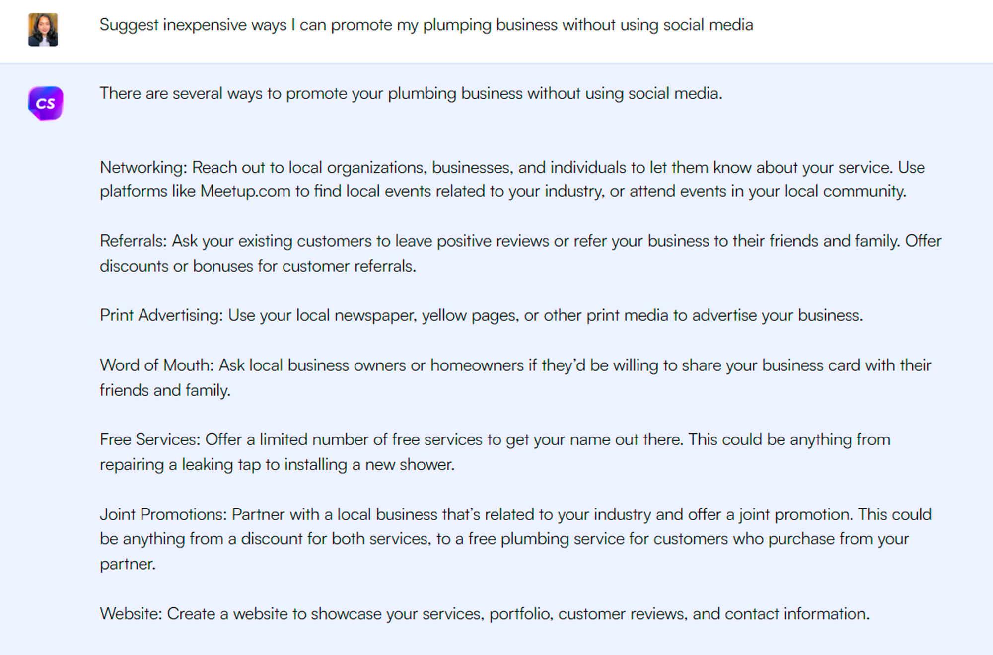 Exemple ChatSonic - Alternatives à Notion AI