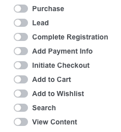 تسعة أحداث Facebook Pixel