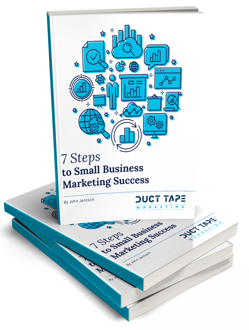 Pila di 7 passaggi per il successo del marketing di piccole imprese