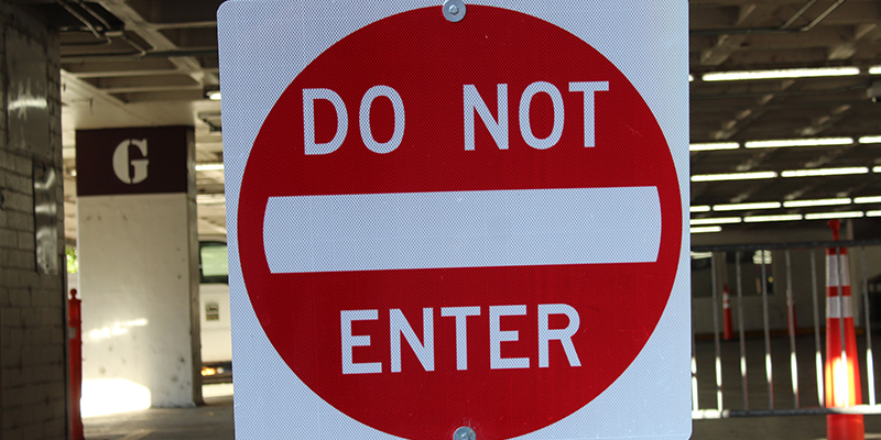 Non inserire il segno