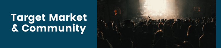 bandera del mercado objetivo