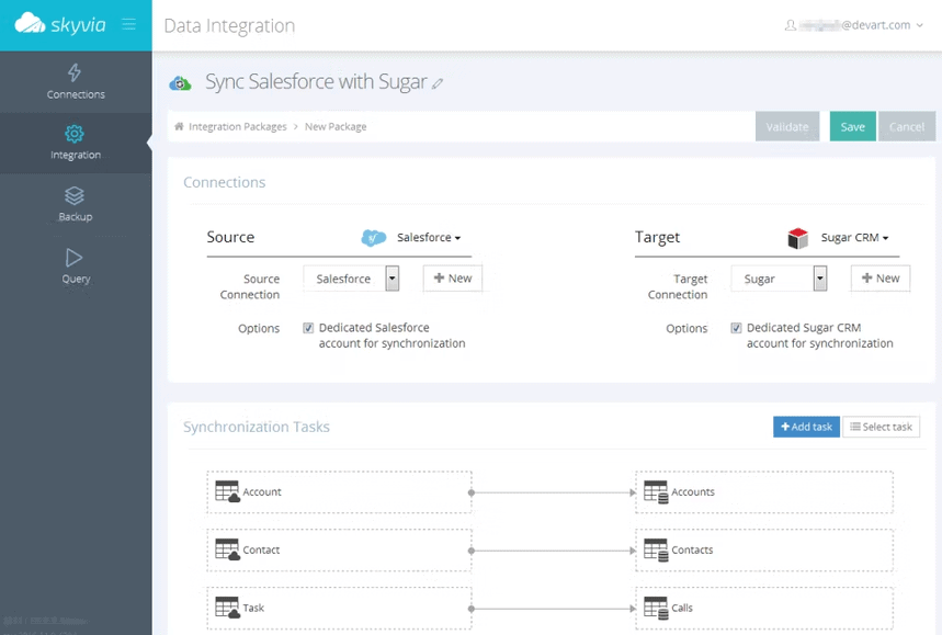 Skyvia データ統合