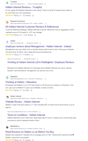 Recensioni di Hallam