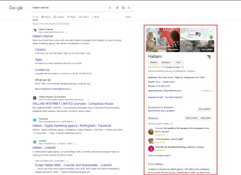 Pannello della conoscenza