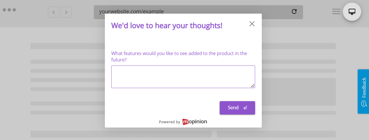 產品反饋打開答案