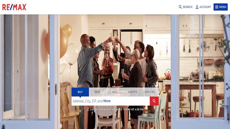 halaman utama RE/MAX