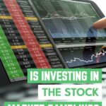 หุ้นบนหน้าจอ