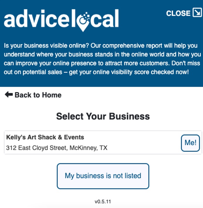 Seleziona la tua attività