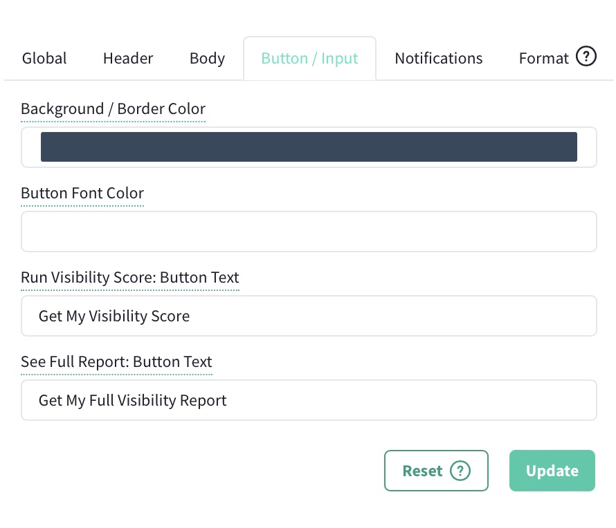 Colore del pulsante del widget delle vendite
