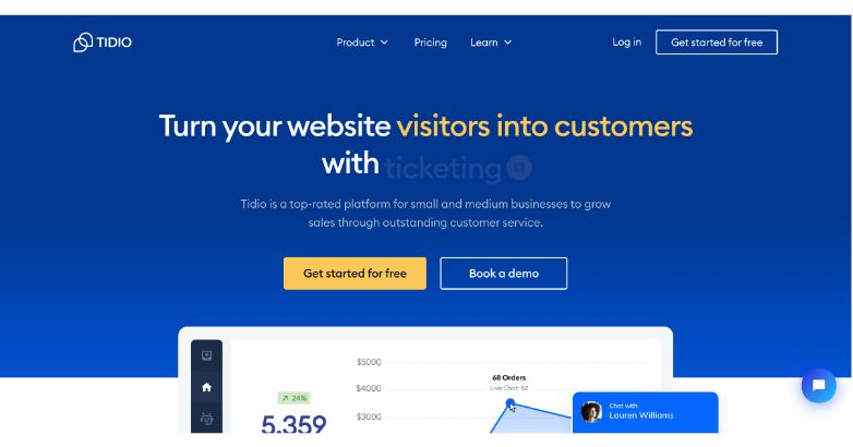 Tidio este un instrument remarcabil care crește calitatea experienței utilizatorului pe site.