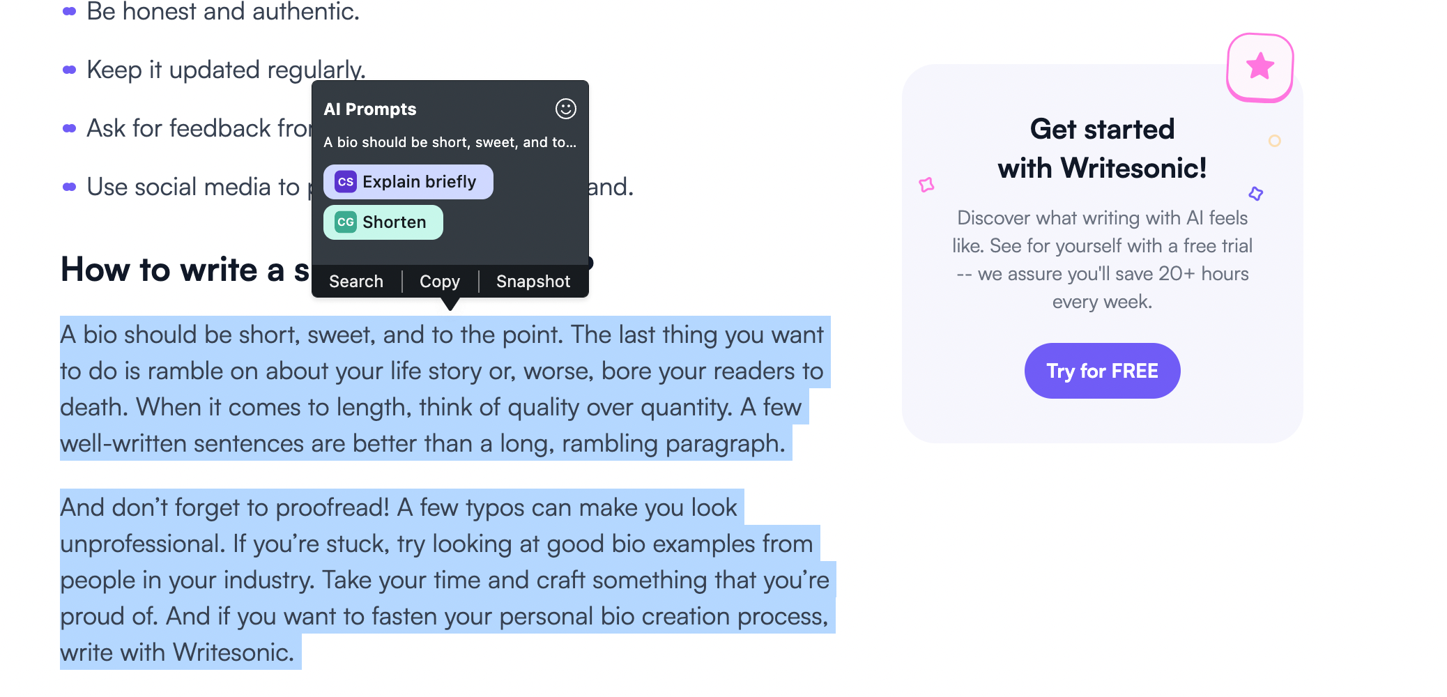 歌剧中的 Chatsonic