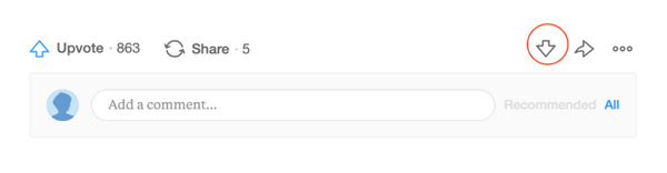 Antworten auf Quora positiv und negativ bewerten