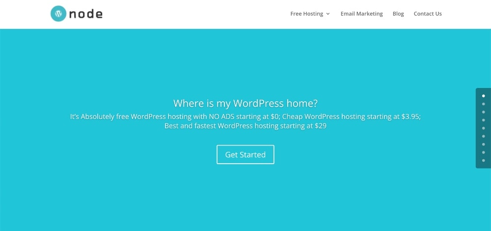 WPNode ウェブサイトのホームページ
