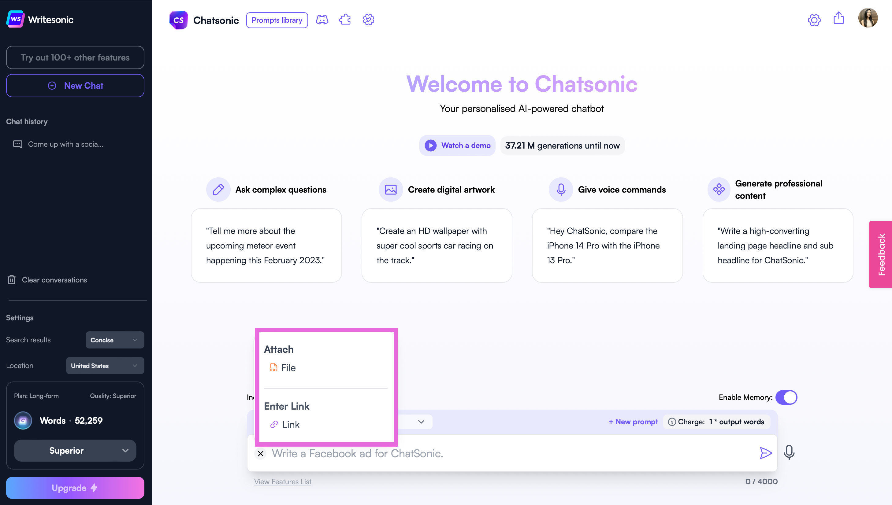 Chatsonic - GPT-4 内容营销技巧