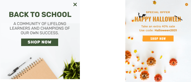 Shopify pop-up cu atracție