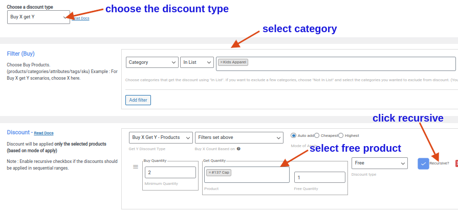 BOGOカテゴリー割引