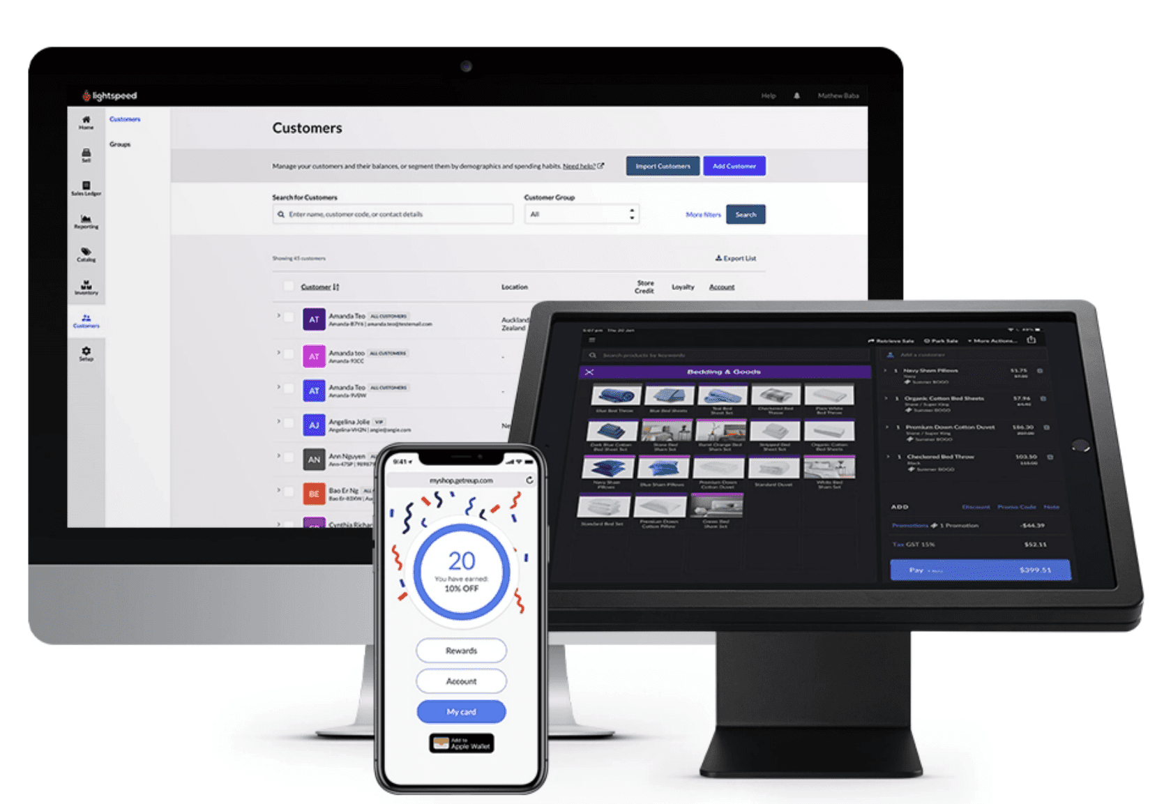 Sistem POS tablet Lightspeed Retail