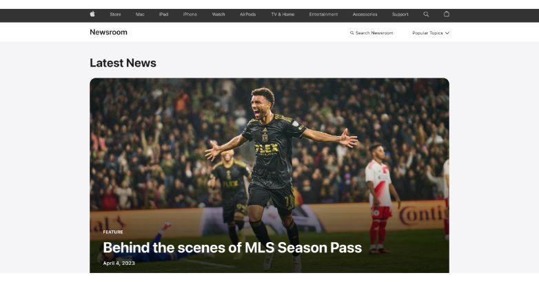 Apple 在其博客上創建了許多高價值的品牌內容。