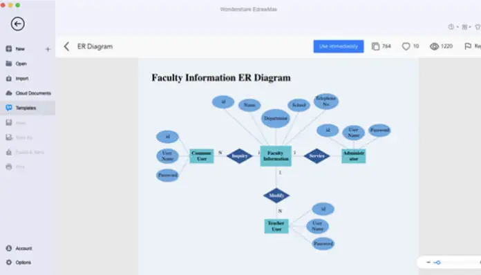 Șabloane de diagramă ER | Tycoonstory Media ER diagram templates database designs