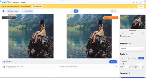 アップスケールされた画像 |タイクーンストーリー メディア upscaled image VanceAI PC